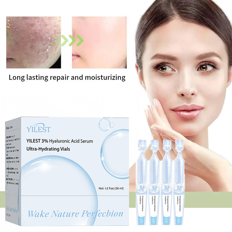 Disposable Non Greasy 3% Hyaluronic Acid Facial Serum – Moisturizing, Wrinkle Repair, Pore Care 30 Day Challenge with Free "Ultimate Skincare Ebook"