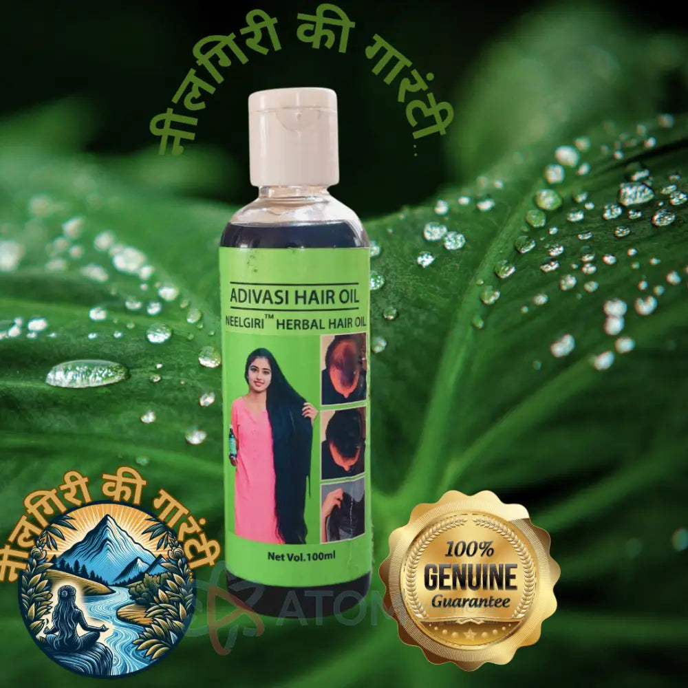 Original Adivasi Neelgiri™ Herbals Anti Hair Fall Kit Hair Oil Combo