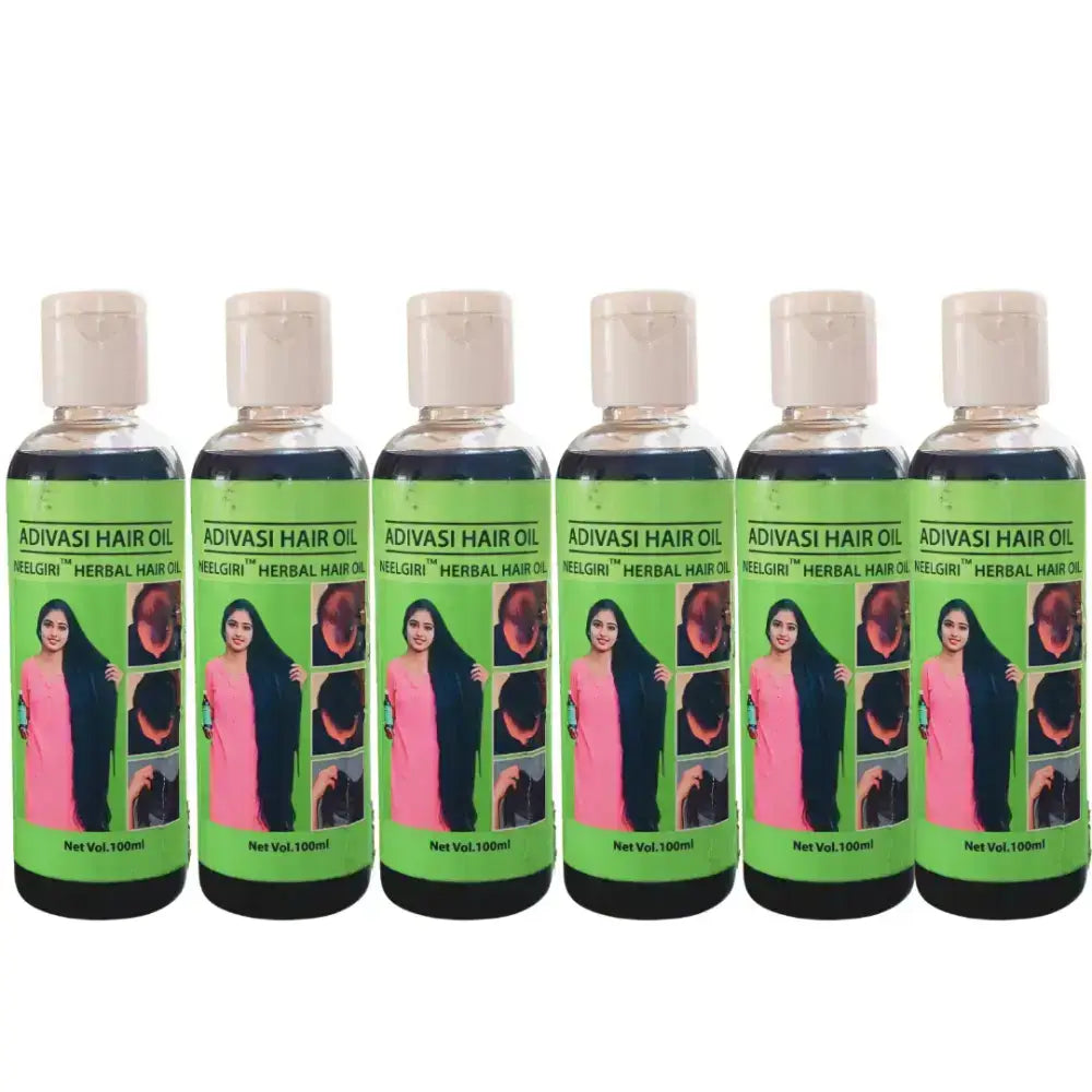 Original Adivasi Neelgiri™ Herbal Hair Oil 100Ml 6 Pack Hair Oil